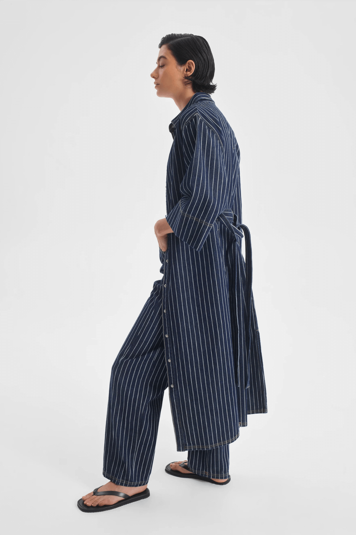 WYATT DENIM DRESS STRIPE