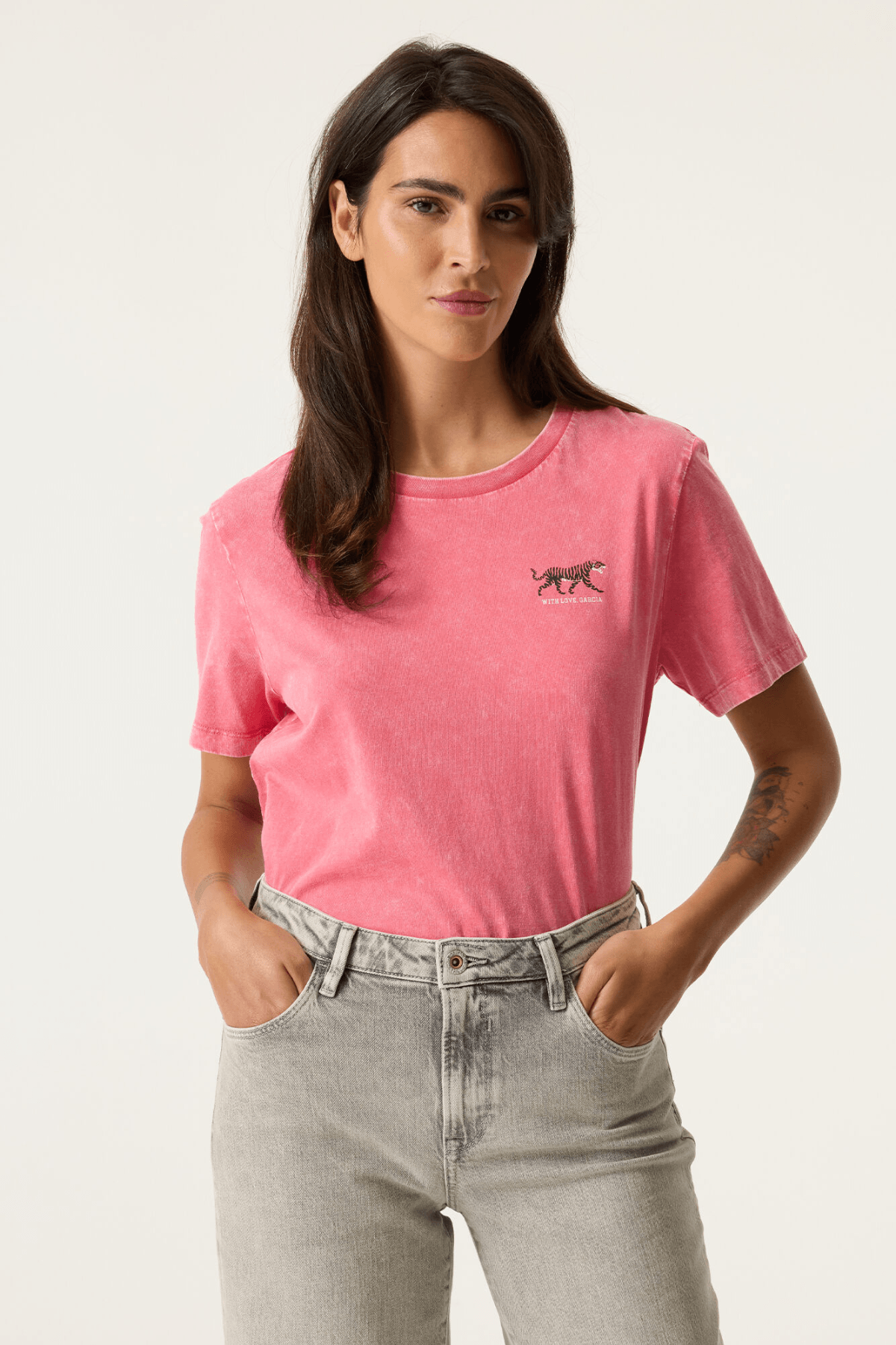 LADIES SHORT SLEEVE T-SHIRT ROSE GARDEN