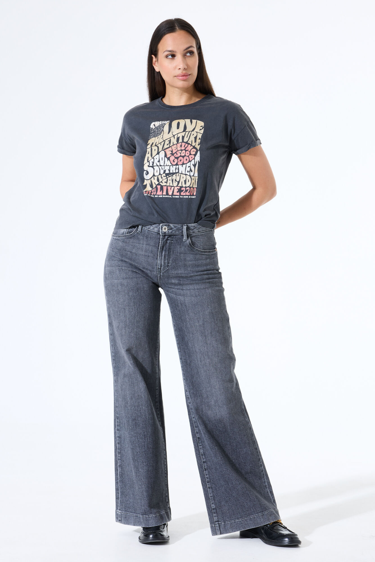 Z0017 LADIES T-SHIRT ANTRACITE