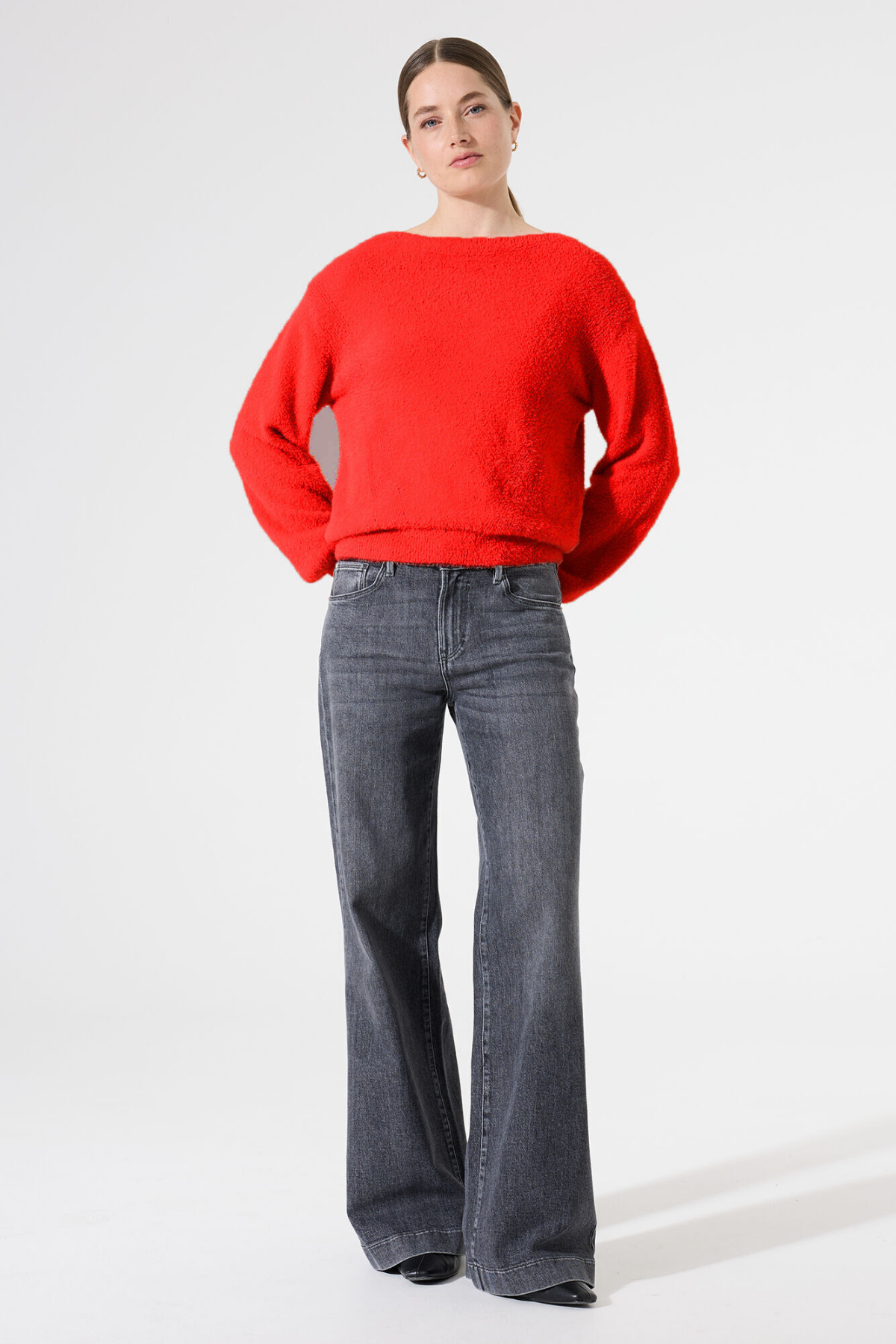 Z0054 LADIES PULLOVER TRUE RED