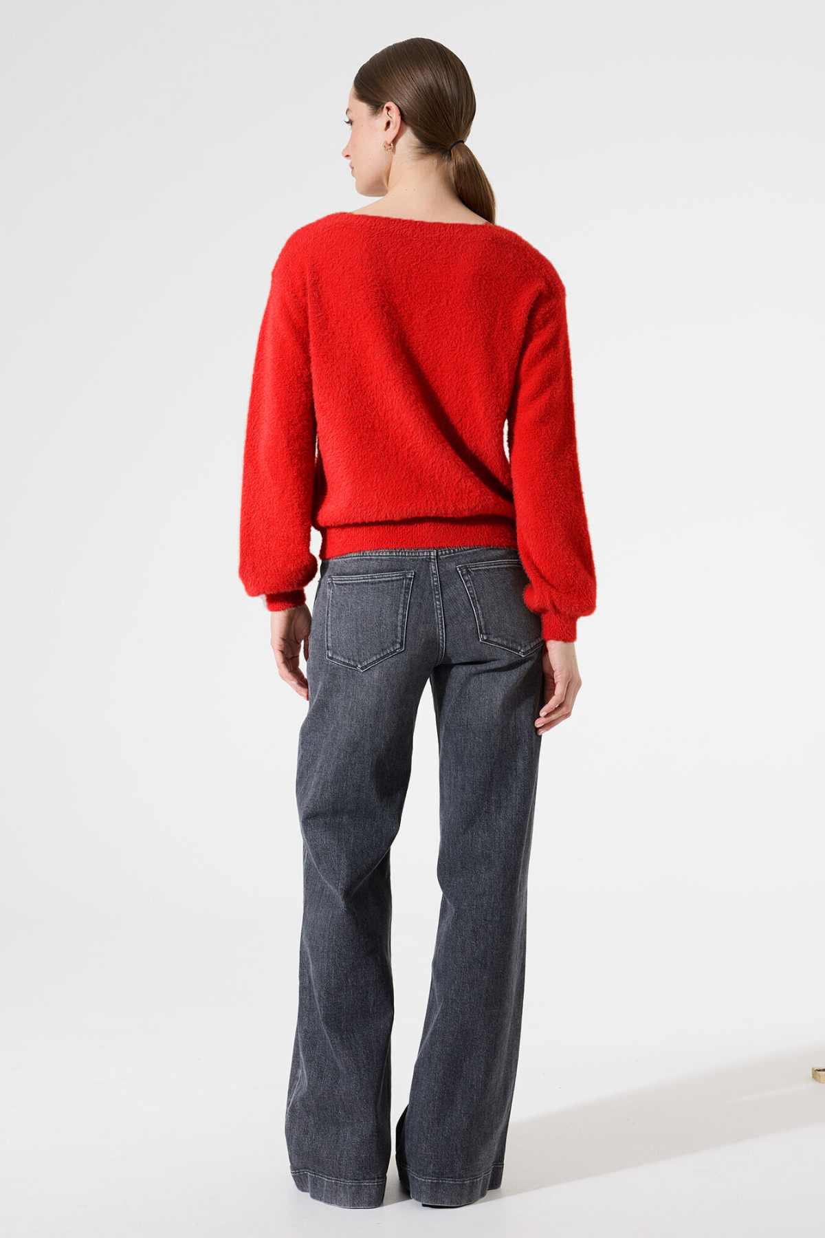 Z0054 LADIES PULLOVER TRUE RED