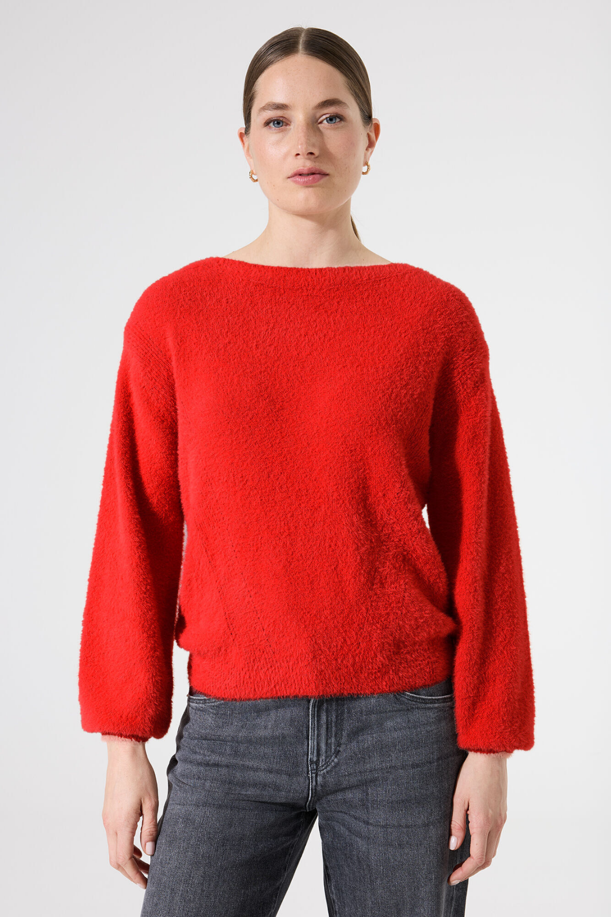 Z0054 LADIES PULLOVER TRUE RED