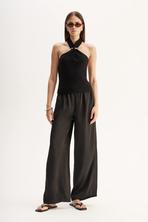ZINNIA KNIT TOP BLACK