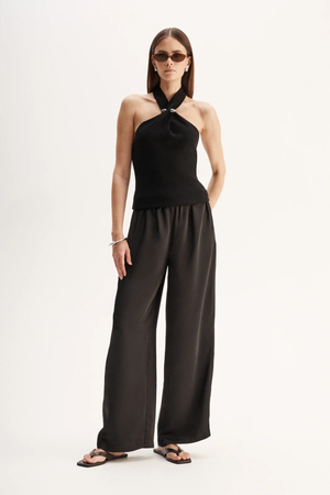ZINNIA KNIT TOP BLACK