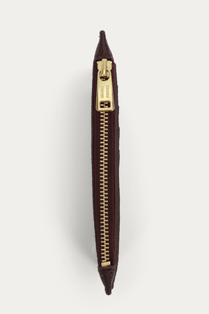 ZIP CARD HOLDER DARK CHERRY