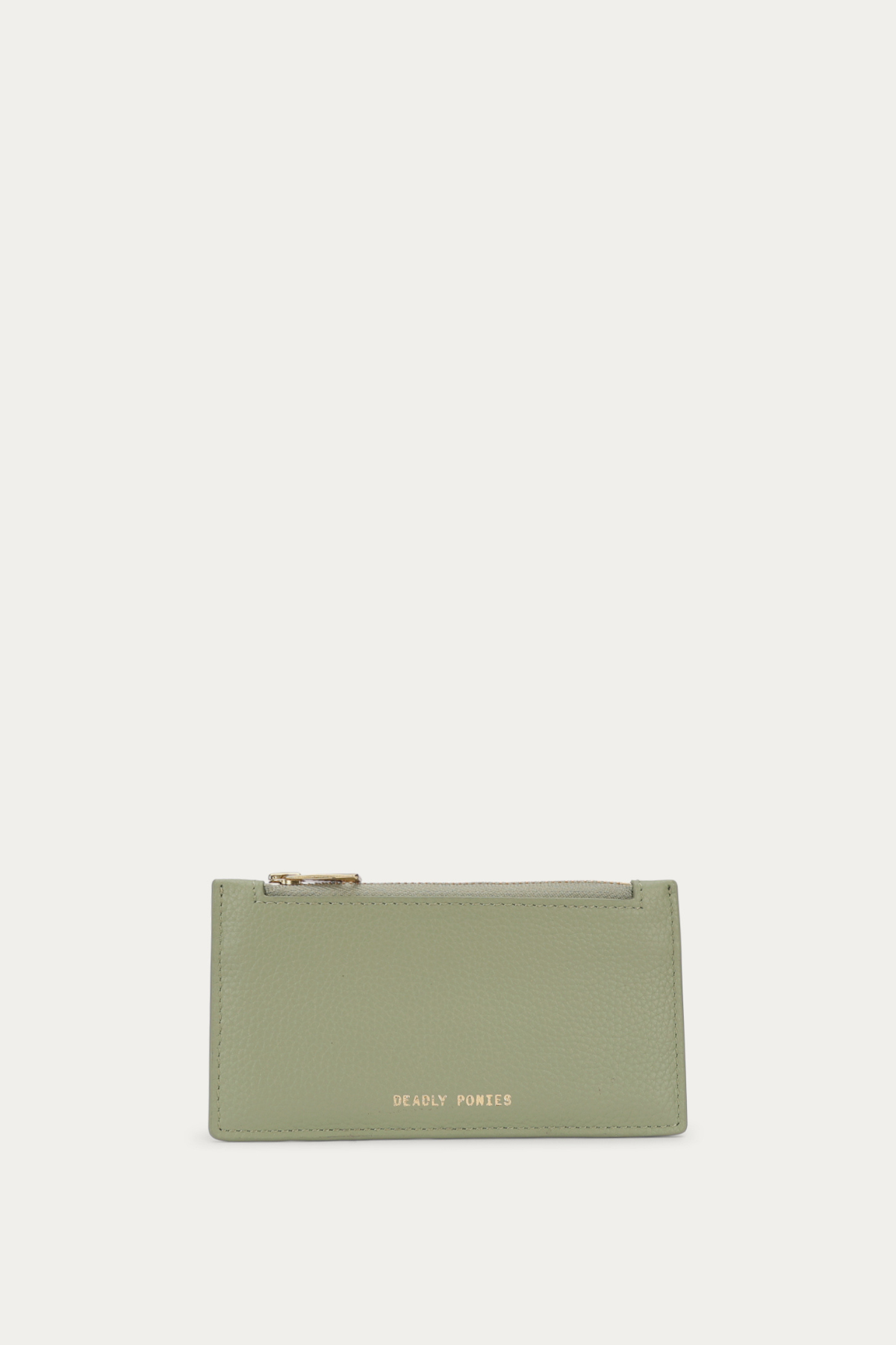 ZIP CARD HOLDER SAGE