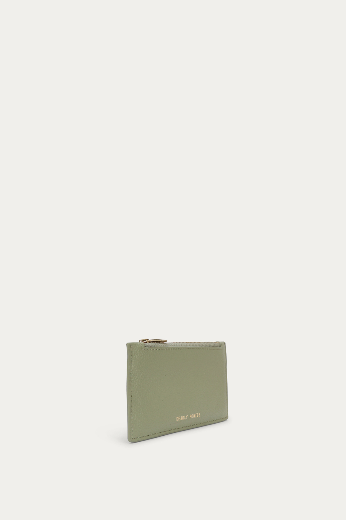 ZIP CARD HOLDER SAGE