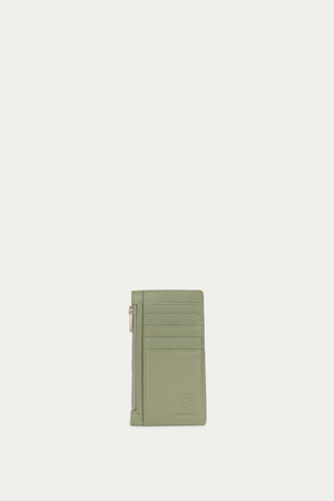 ZIP CARD HOLDER SAGE