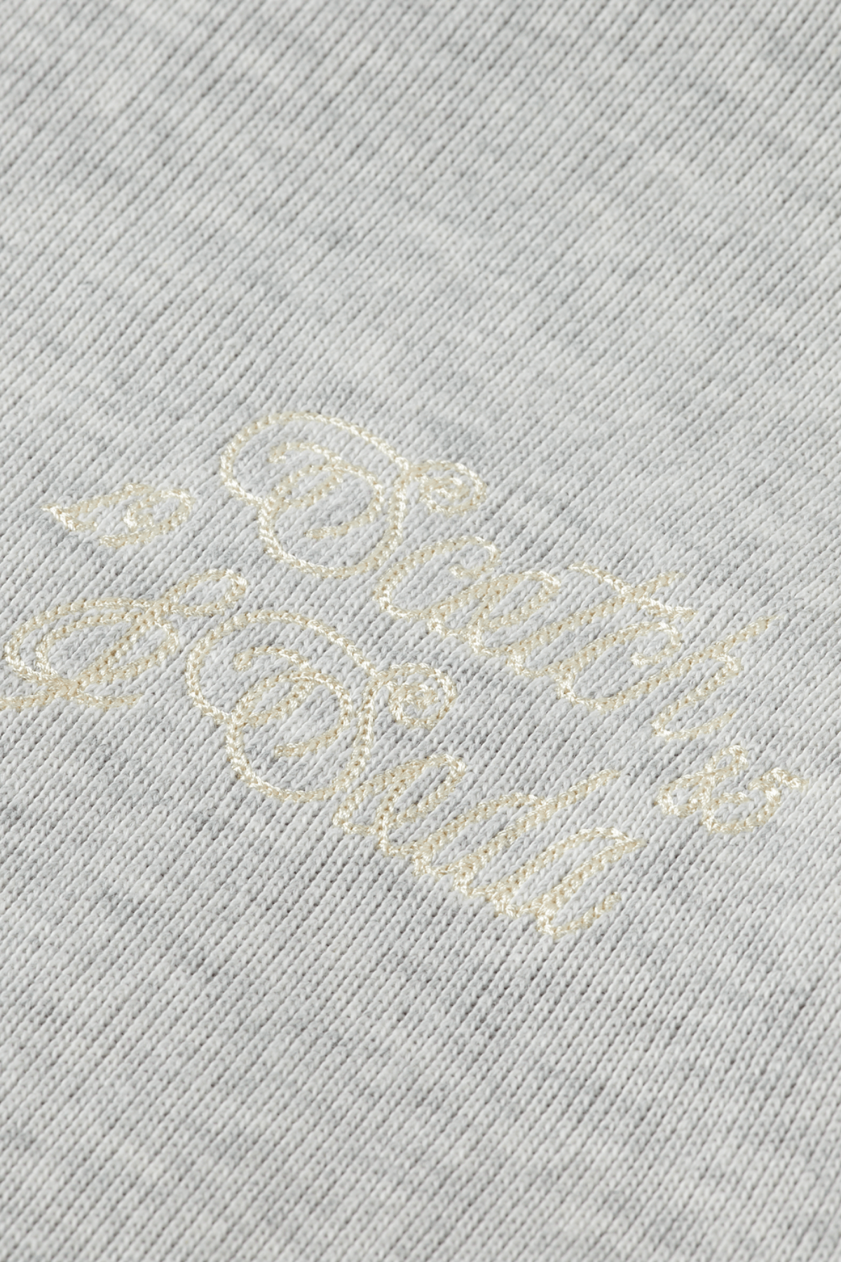 ZIP THROUGH INTERLOCK HOODIE LIGHT GREY MELANGE