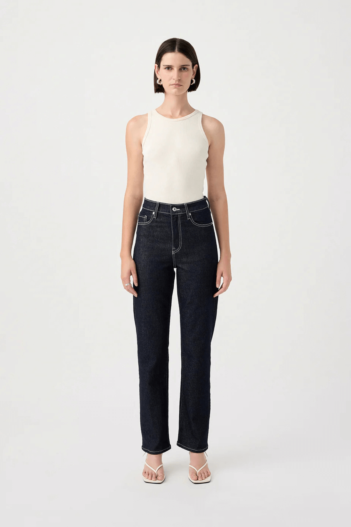 ZOE HIGH STRAIGHT JEAN RINSE