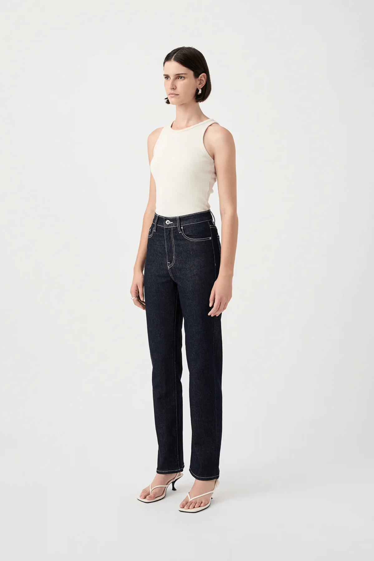 ZOE HIGH STRAIGHT JEAN RINSE