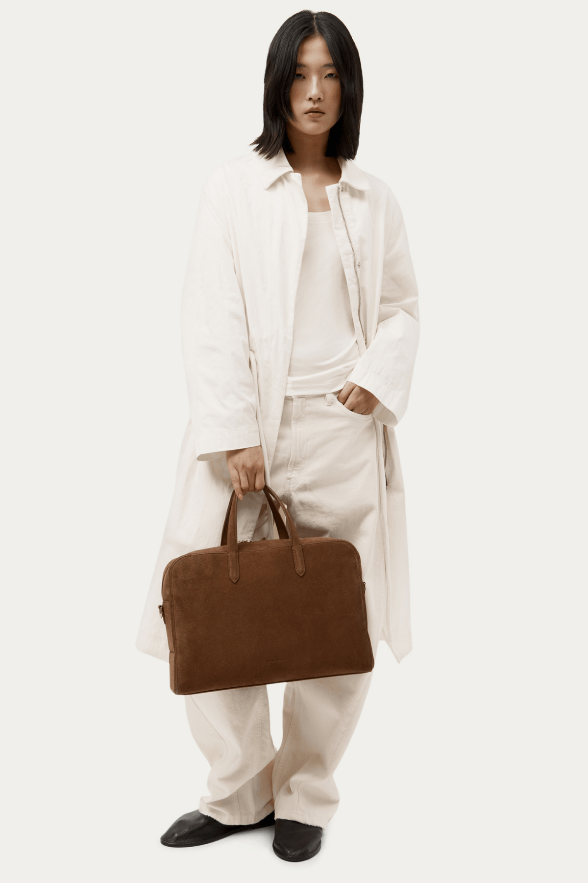 ZORRO BRIEFCASE HAZEL SUEDE
