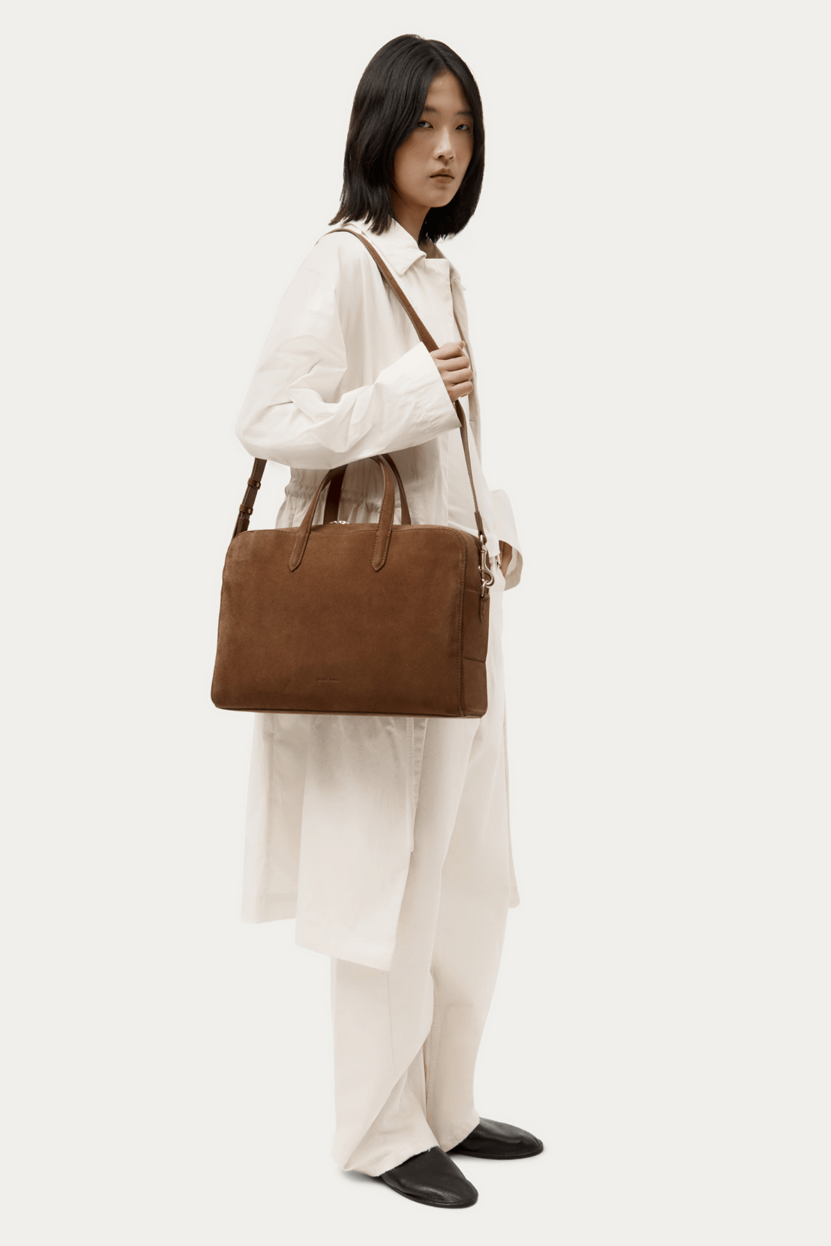 ZORRO BRIEFCASE HAZEL SUEDE