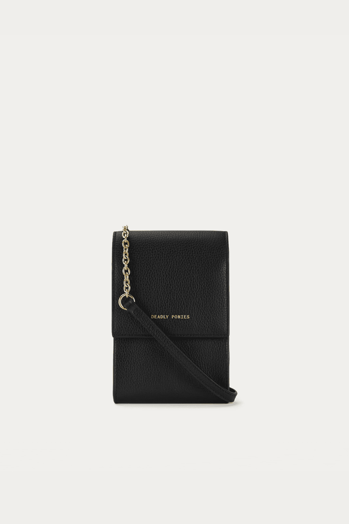 POUCHEROO W CHAIN BLACK W24