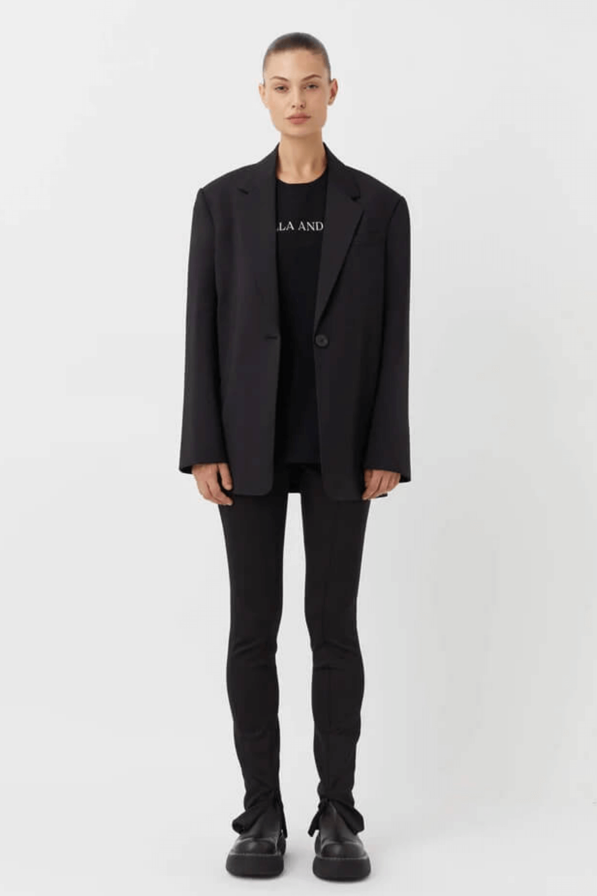 ASHER TEE BLACK/STONE