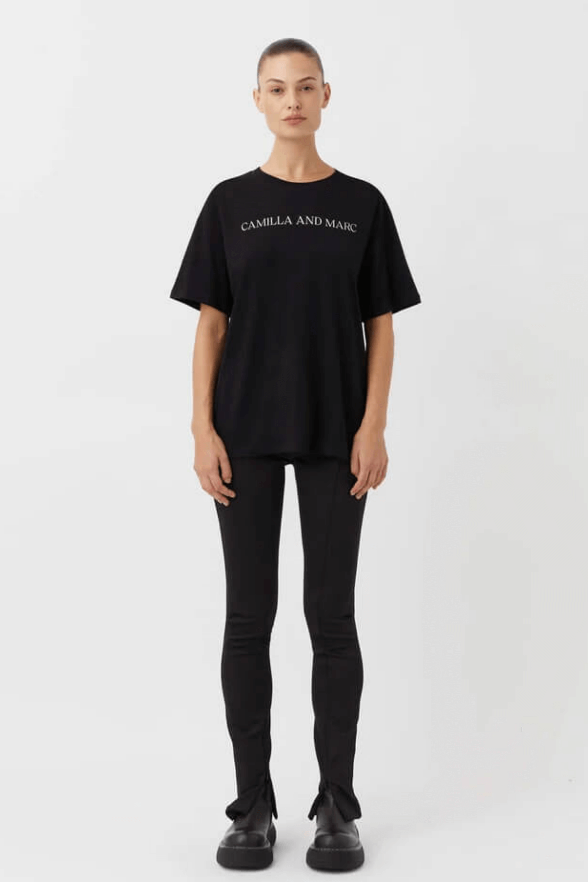 ASHER TEE BLACK/STONE