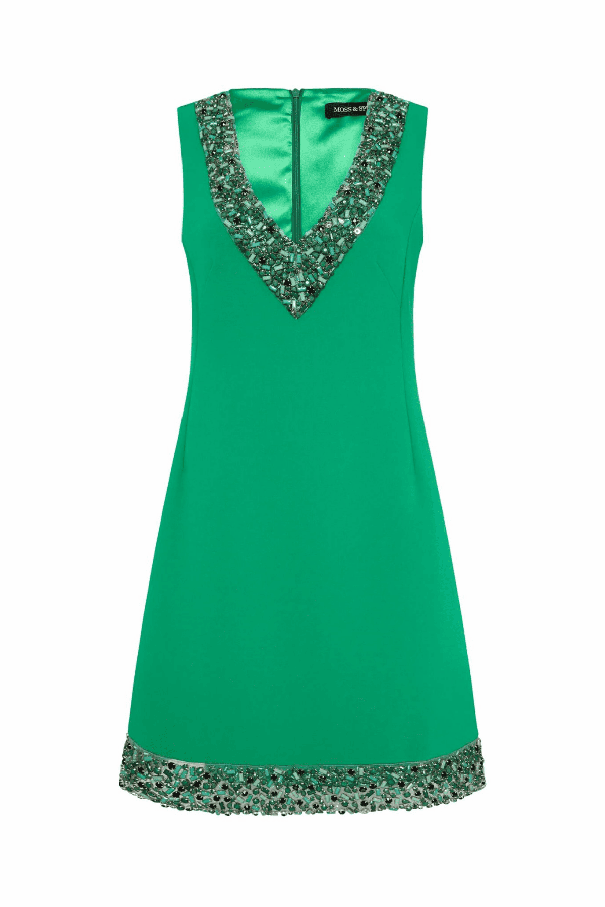 CHRISTIE V NECK EMERALD