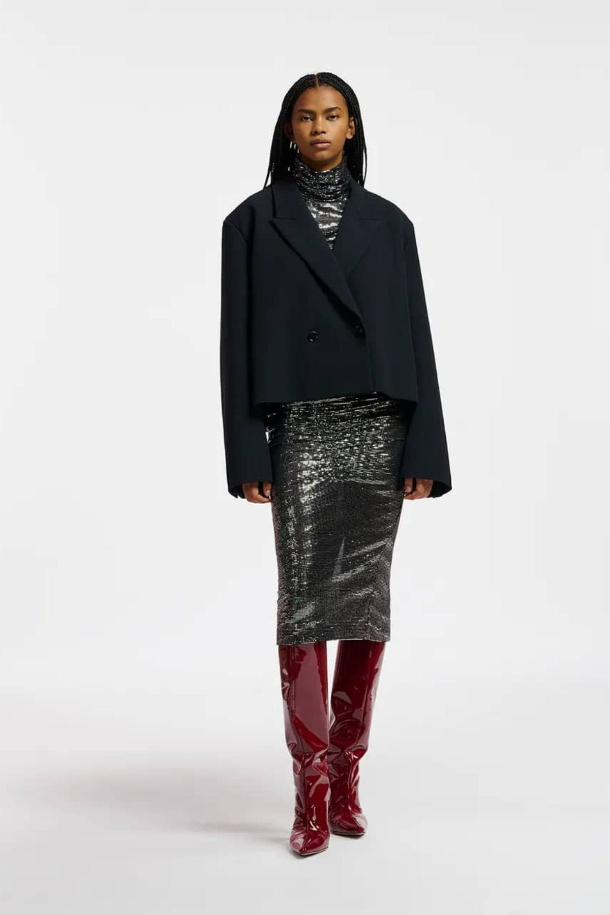 ESPARKLING BORN TO BE ALIVE SKIRT BLACK COMBO