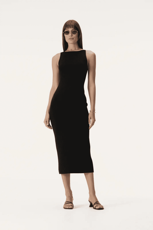 FLETCHER KNIT DRESS BLACK