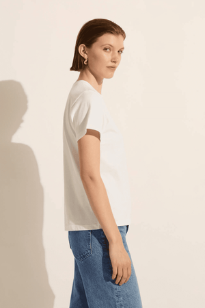 GOOD FOR HUMANITY TEE WHITE/ARMY JANE