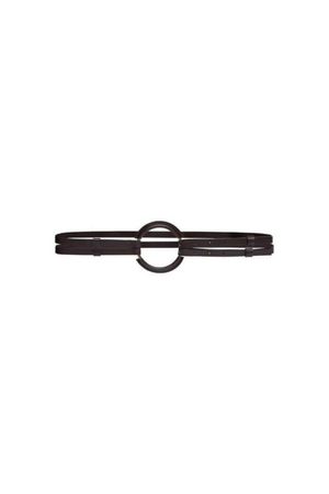 GRETA DOUBLE STRAP BELT CHOCOLATE