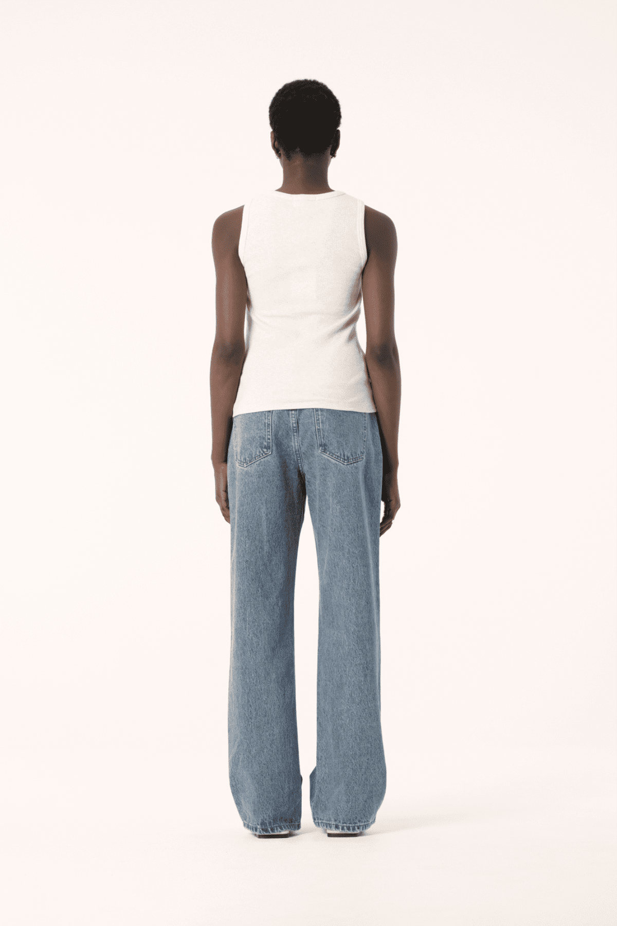 NOLA TANK WHITE MARLE