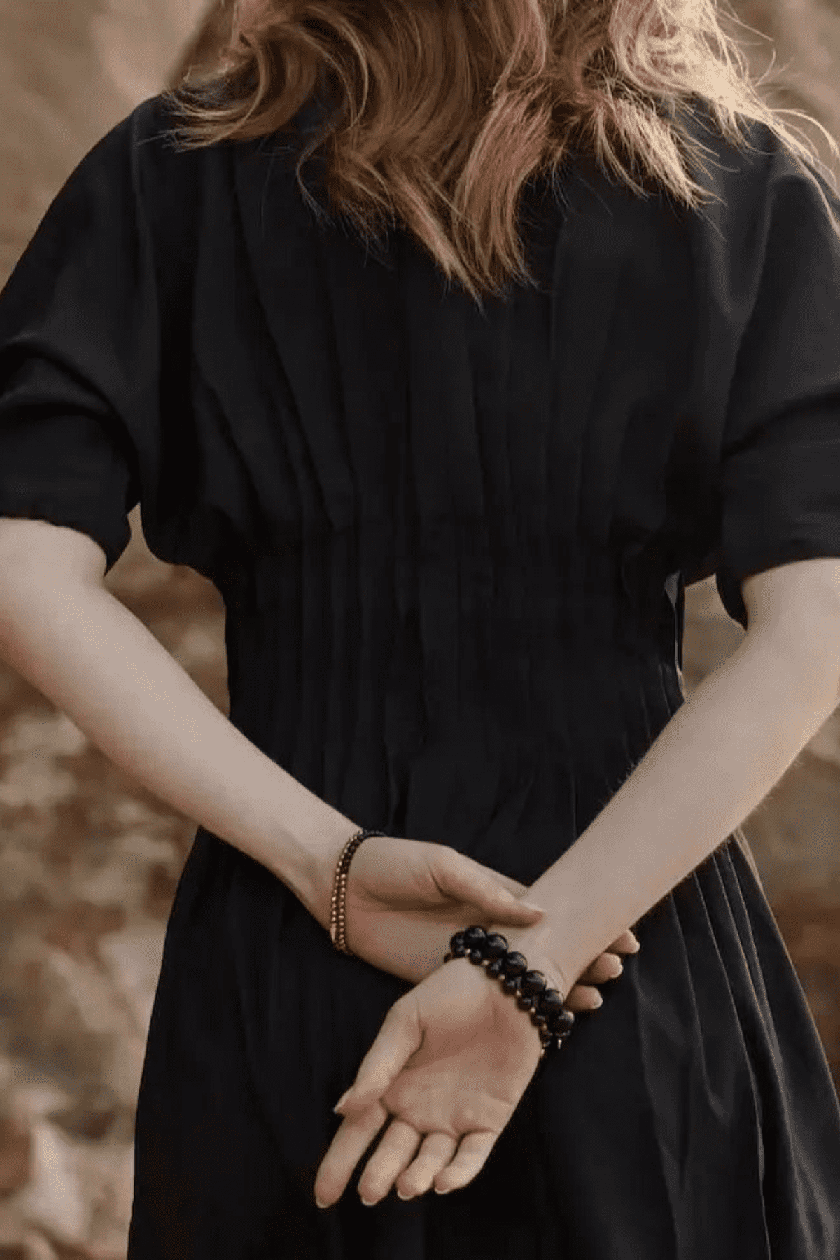 PARTY AT THE FRONT BRACELET BLACK/GOLD