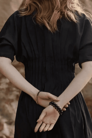 PARTY AT THE FRONT BRACELET BLACK/GOLD