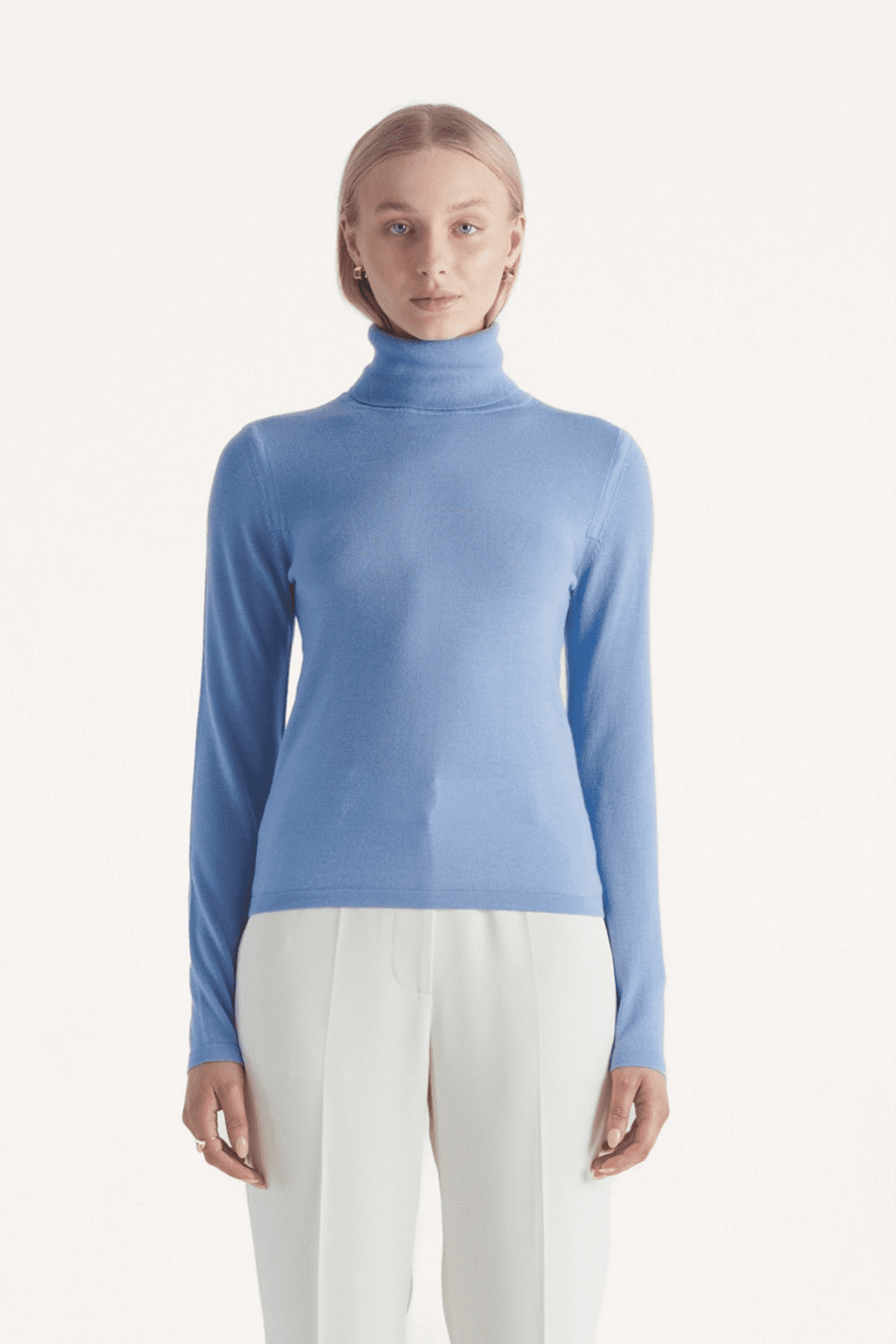 SANTANA KNIT TOP SKY BLUE