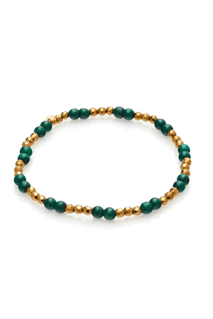 SEQUENCE BRACELET GREEN MALACHITE/GOLD